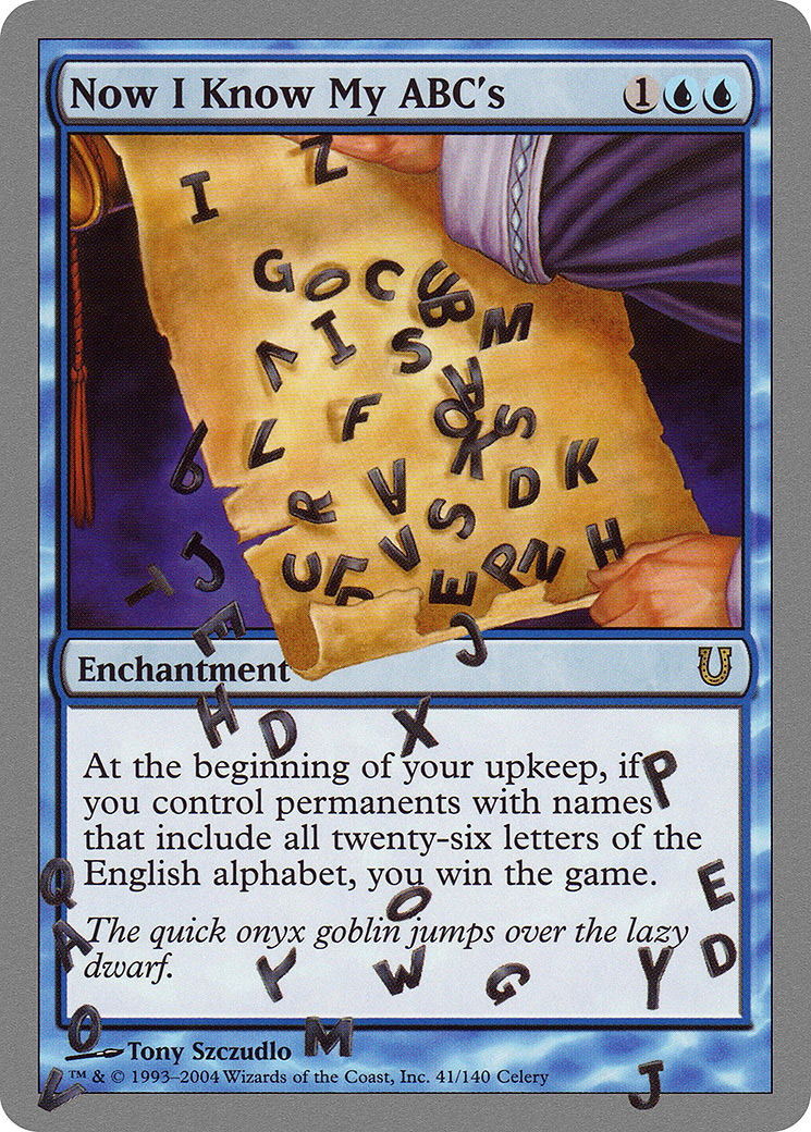 Image of Now I Know My ABC's (UNH-041) - Unhinged Foil