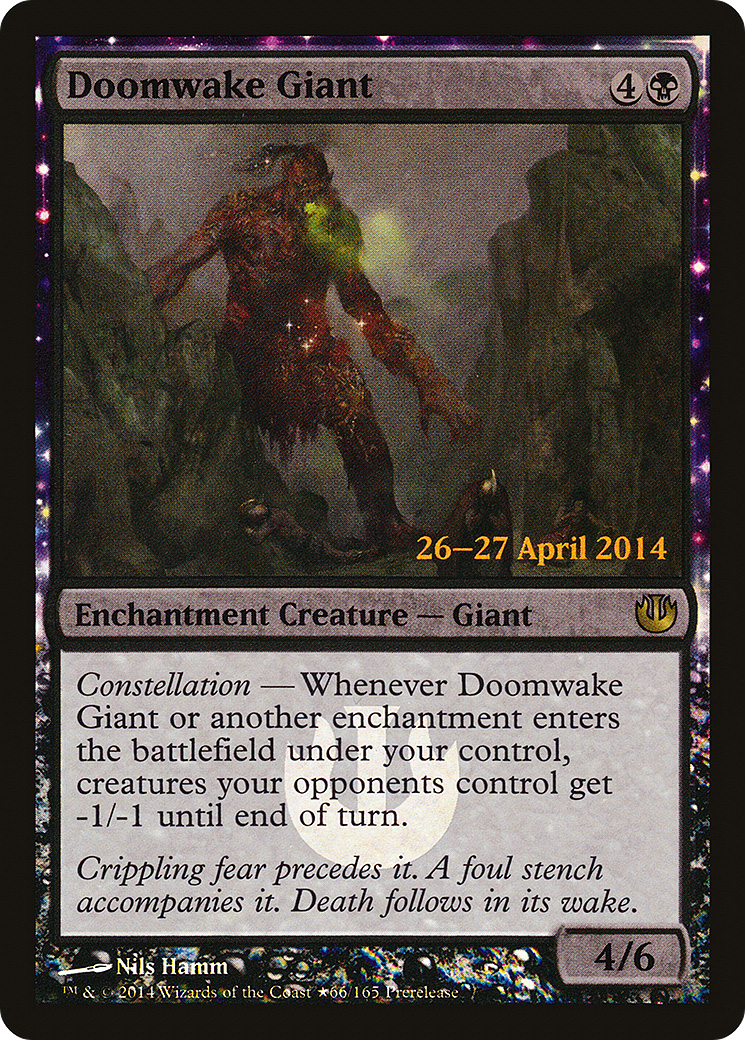 Image of Doomwake Giant (PRE-066) - Journey into Nyx Promos: (enchantment) Foil