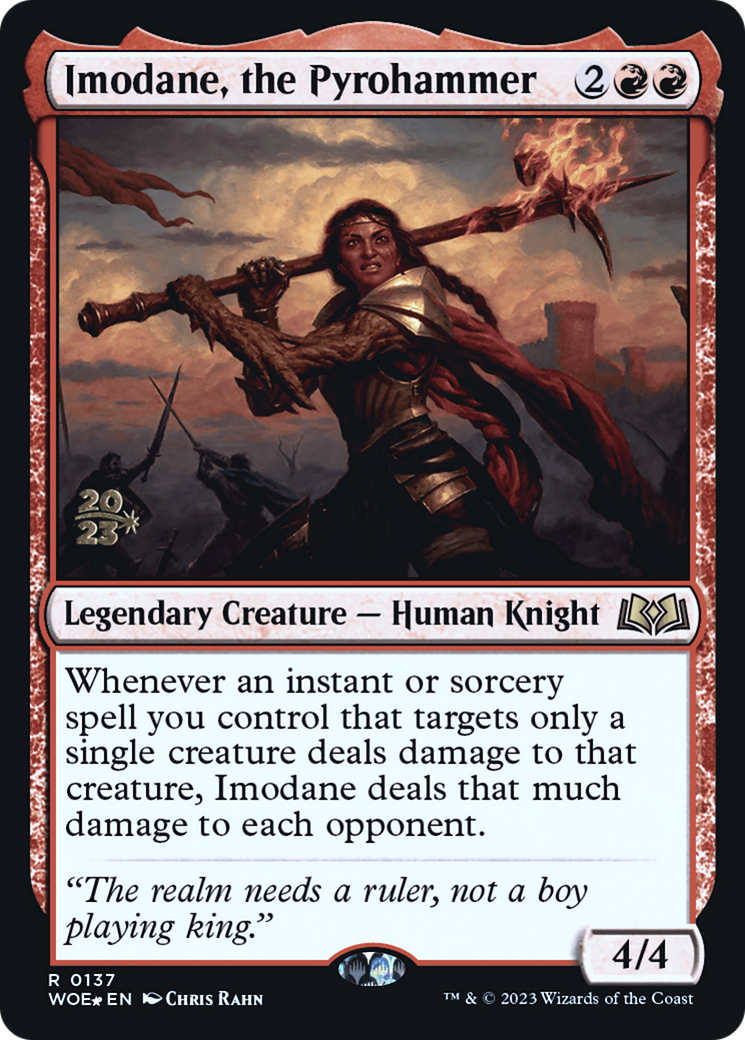 Image of Imodane, the Pyrohammer (PRE-137) - Wilds of Eldraine Promos Foil