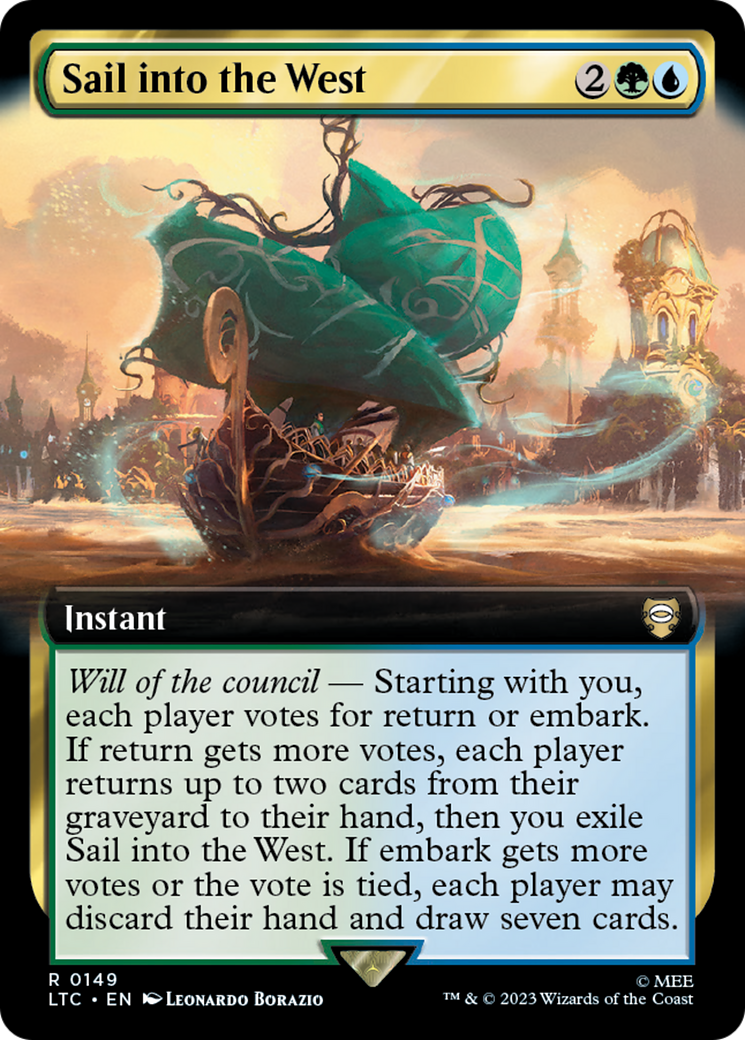 Image of Sail into the West (Extended Art) (LTC-149) - Tales of Middle-earth Commander: (Extended Art) Foil
