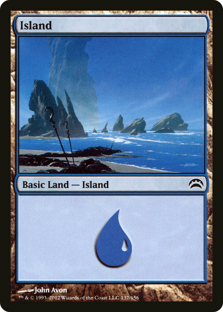 Image of Island (137) (PC2-137) - Planechase 2012 Foil