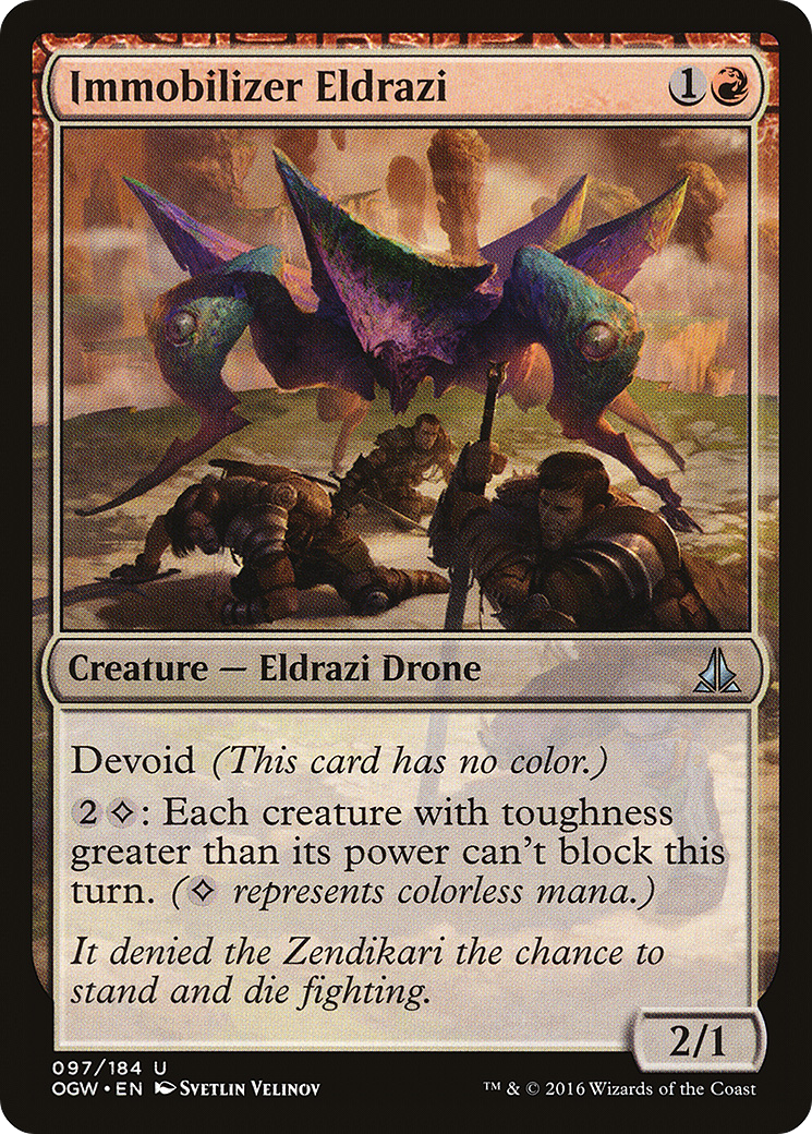 Image of Immobilizer Eldrazi (OGW-097) - Oath of the Gatewatch: (devoid)