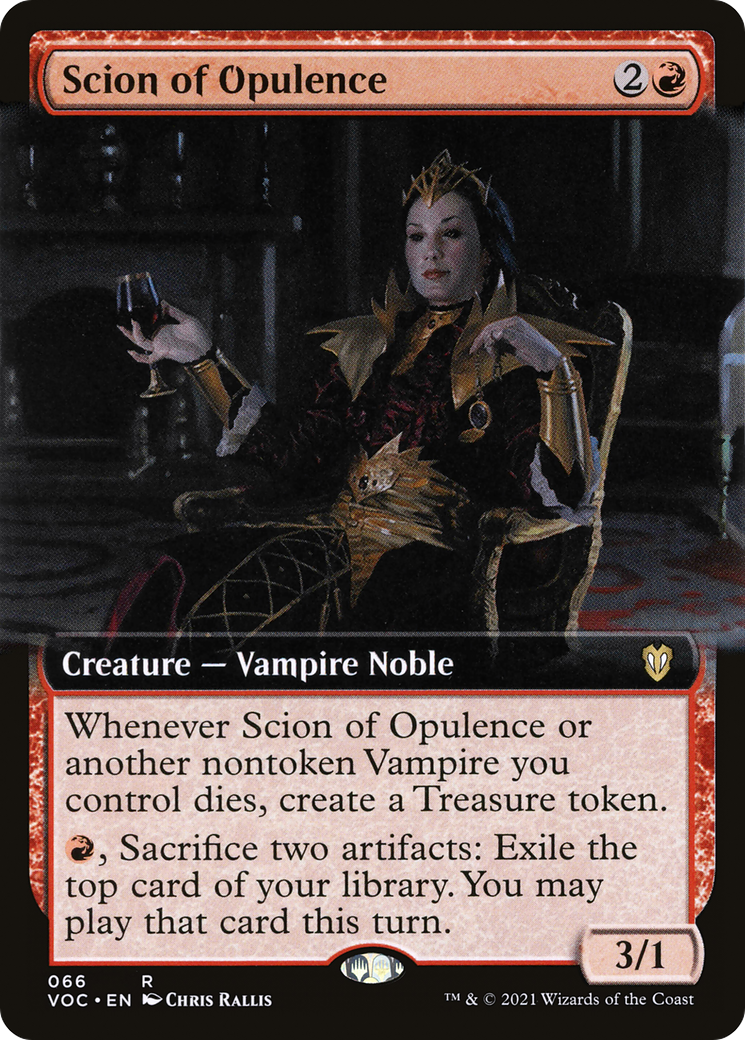 Image of Scion of Opulence (Extended Art) (VOC-066) - Crimson Vow Commander: (Extended Art)