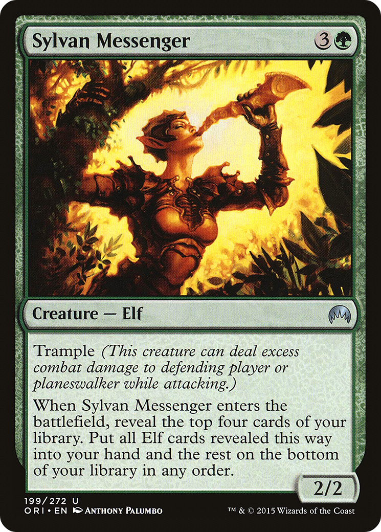 Image of Sylvan Messenger (ORI-199) - Magic Origins Foil