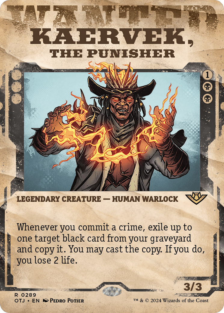 Image of Kaervek, the Punisher (Showcase) (OTJ-289) - Outlaws of Thunder Junction: (Showcase) (Borderless) Foil