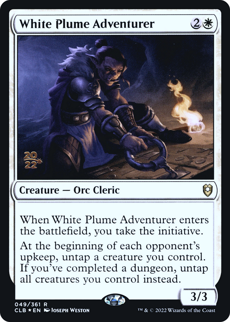 Image of White Plume Adventurer (PRE-049) - Battle for Baldur's Gate Promos Foil