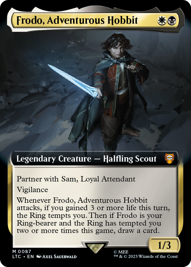 Image of Frodo, Adventurous Hobbit (Extended Art) (LTC-087) - Tales of Middle-earth Commander: (Extended Art)