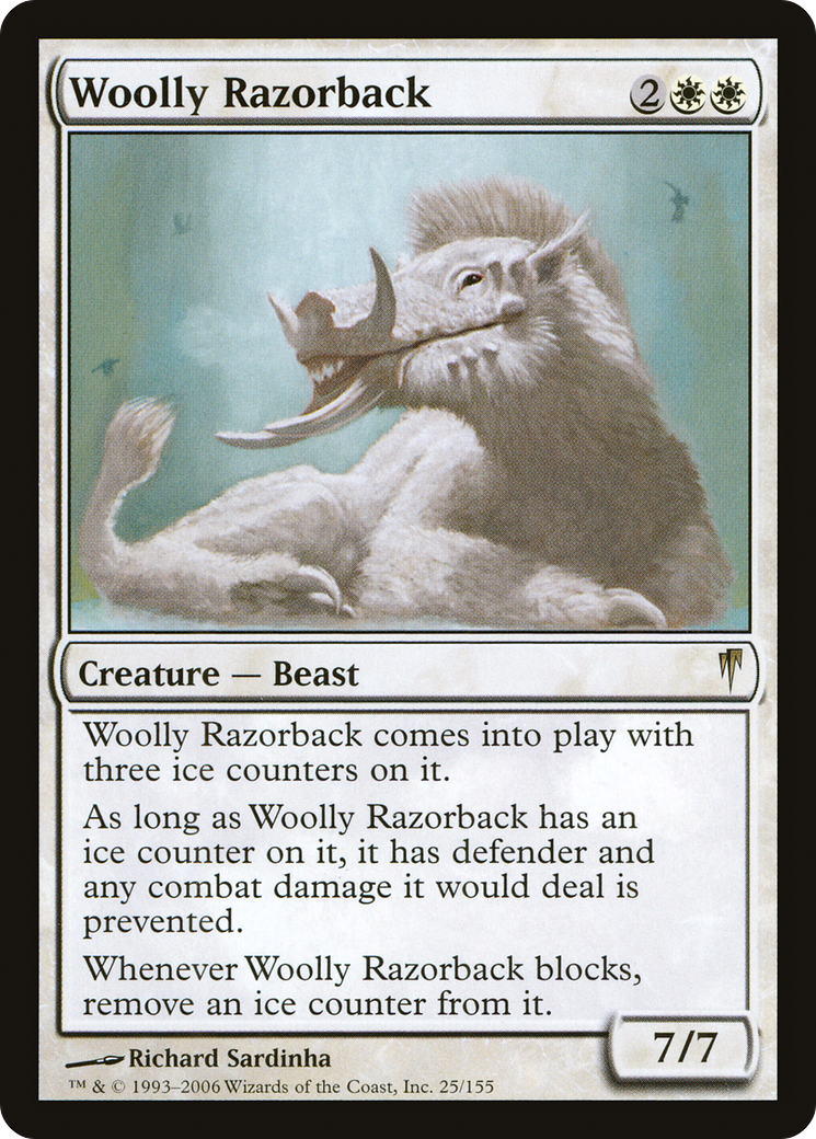 Image of Woolly Razorback (CSP-025) - Coldsnap Foil