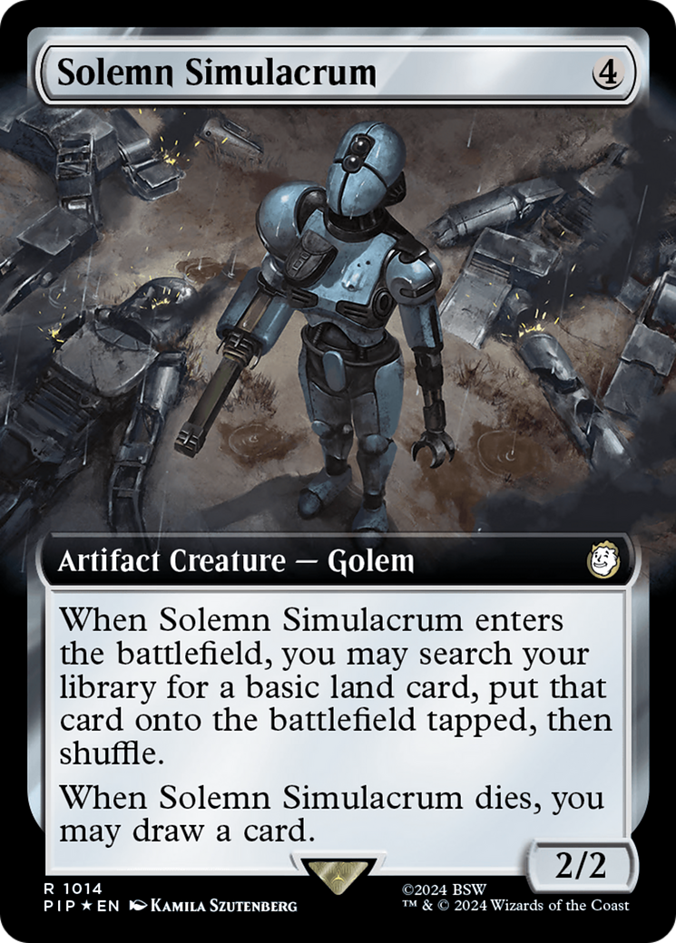 Image of Solemn Simulacrum (Extended Art) (Surge Foil) (PIP-1014) - Fallout: (Extended Art) Foil