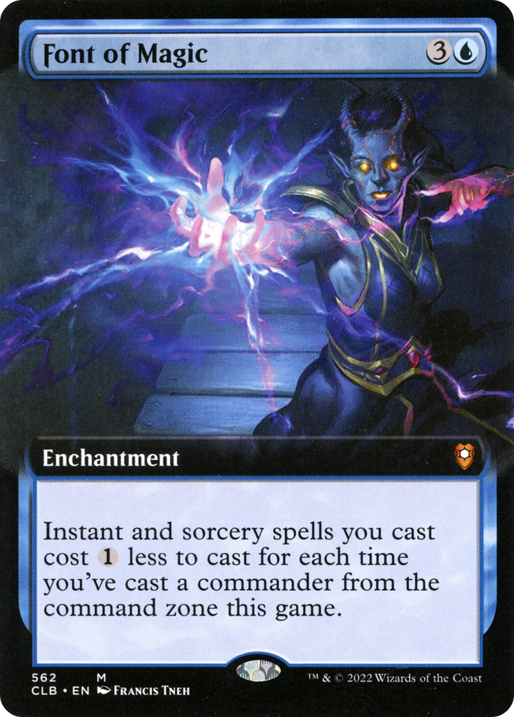 Image of Font of Magic (Extended Art) (CLB-562) - Commander Legends: Battle for Baldur's Gate: (Extended Art) Foil