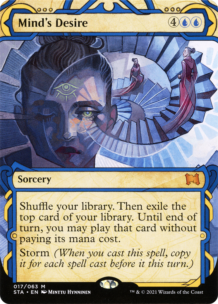 Image of Mind's Desire (STA-017) - Strixhaven Mystical Archive: (Showcase) (Borderless)