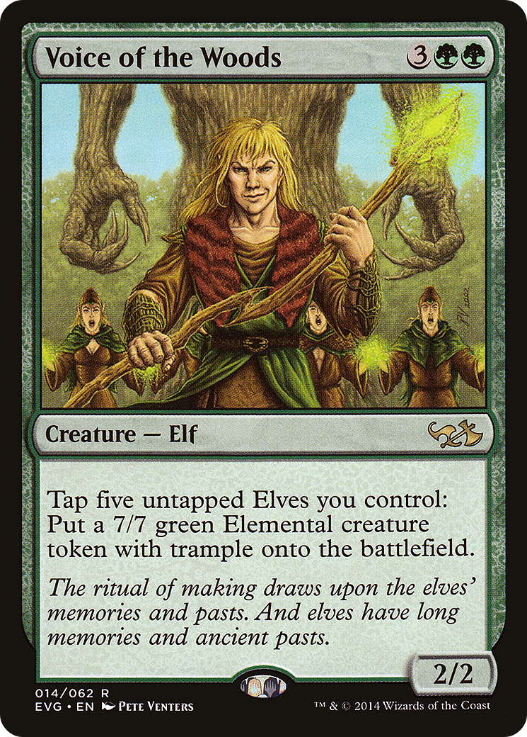 Image of Voice of the Woods (DD3-) - Duel Decks Anthology: Elves vs. Goblins Foil