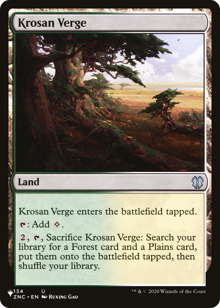 Image of Krosan Verge (ZNC) (LIST-ZNC-134) - The List