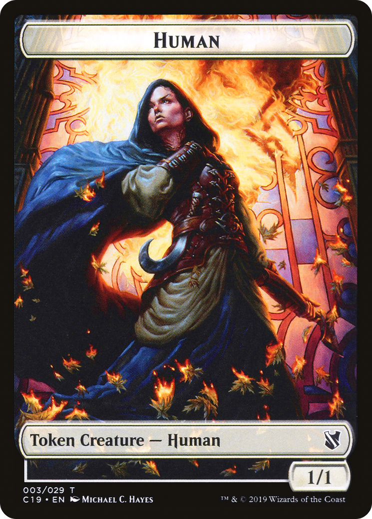 Image of Human (TC19-003) - Commander 2019 Tokens