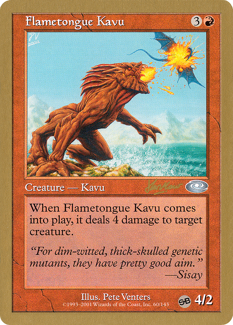 Image of Flametongue Kavu - 2002 Sim Han How (PLS) (SB) (WCD-) - World Championship Decks 2002