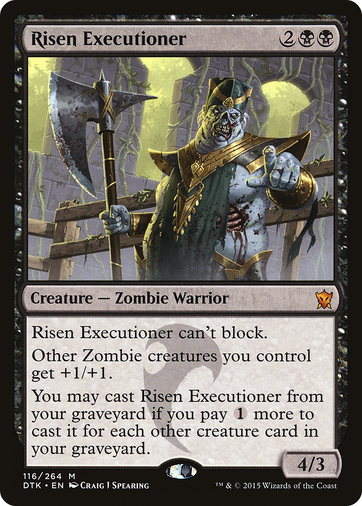 Image of Risen Executioner (DTK-116) - Dragons of Tarkir