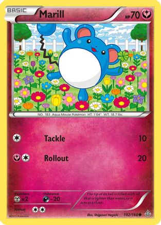 Image of Marill 102/160  XY  Primal Clash - Common