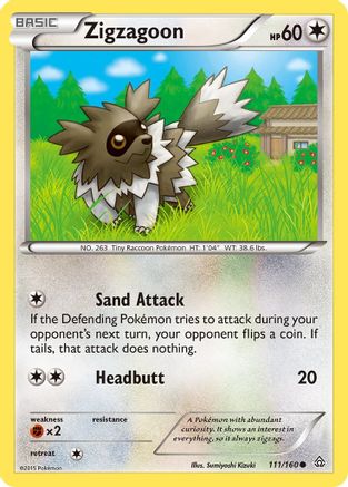 Image of Zigzagoon 111/160  XY  Primal Clash - Common