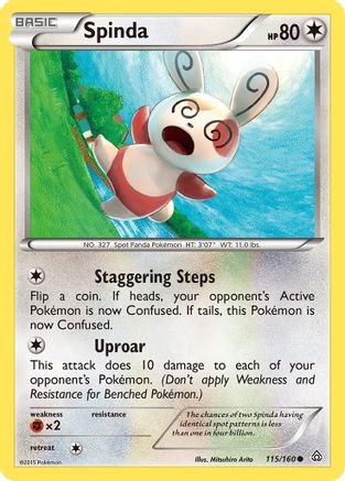 Image of Spinda 115/160  XY  Primal Clash - Common