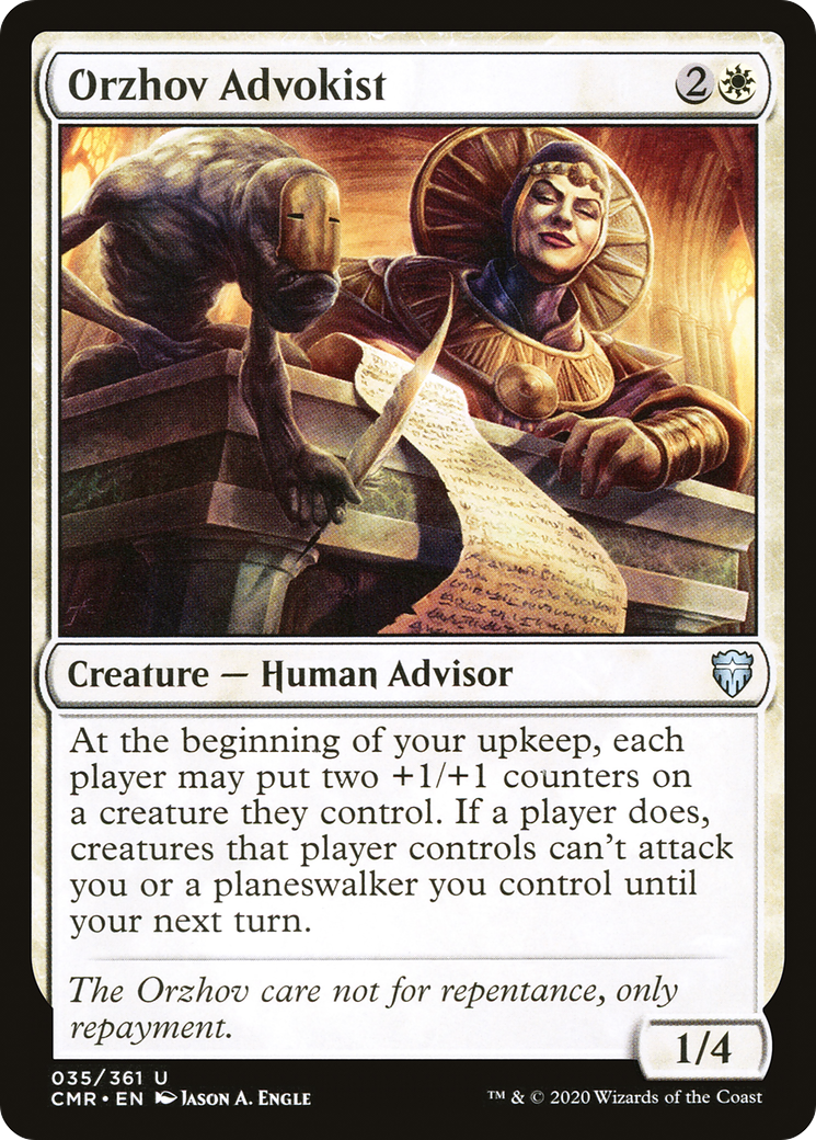 Image of Orzhov Advokist (CMR-035) - Commander Legends