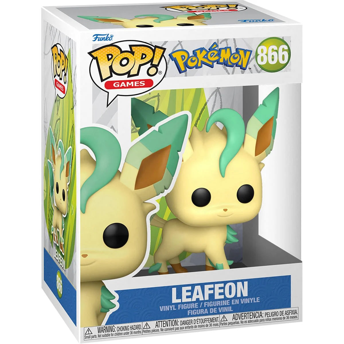 Image of Pokemon Leafeon Funko Pop! Vinyl Figure #866