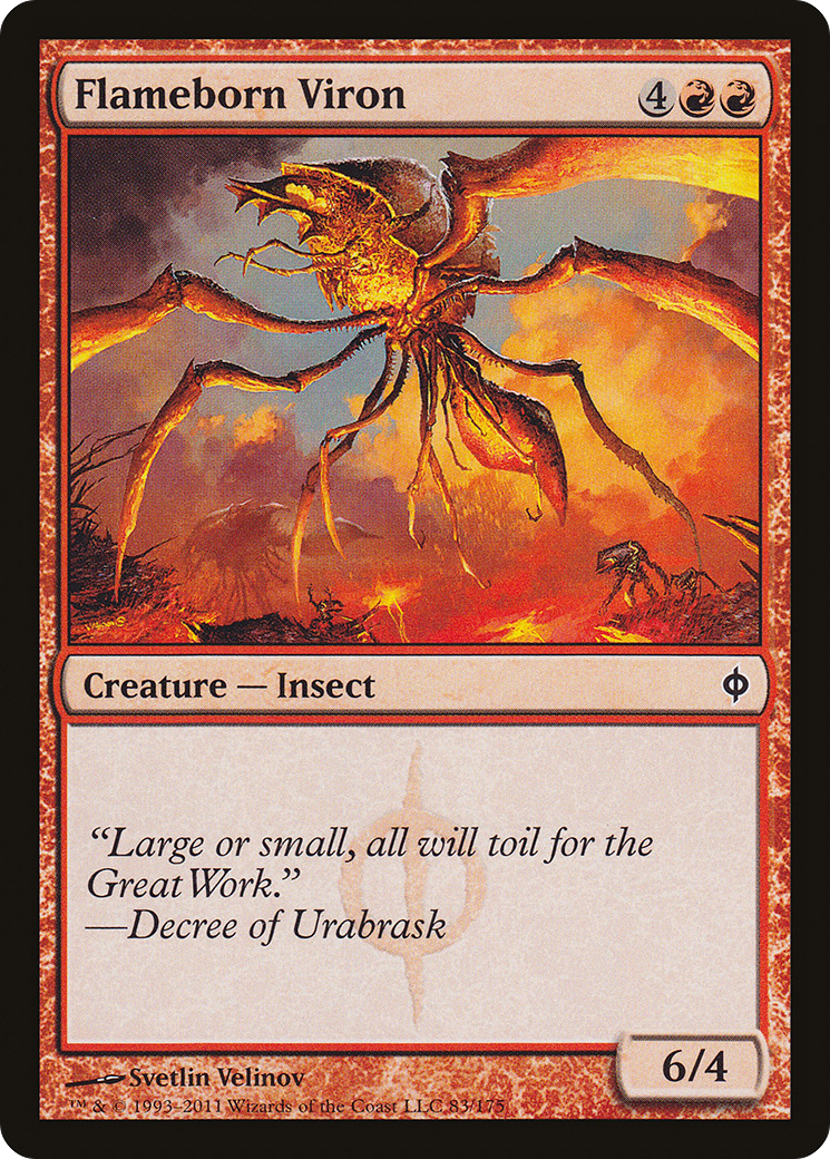 Image of Flameborn Viron (NPH-083) - New Phyrexia Foil