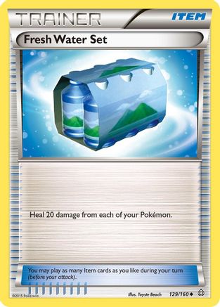 Image of Fresh Water Set 129  - Reverse Holofoil XY  Primal Clash - Uncommon