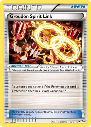 Image of Groudon Spirit Link 131/160  XY  Primal Clash - Uncommon