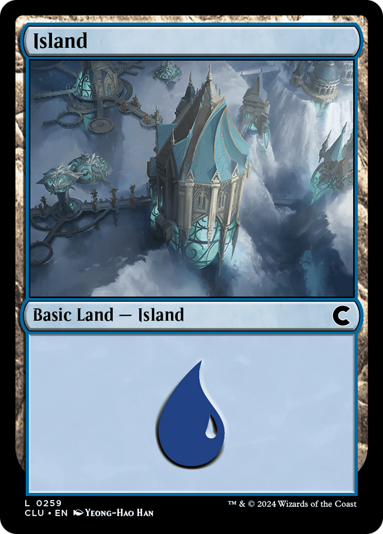 Image of Island (0259) (CLU-259) - Ravnica: Clue Edition