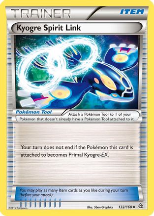 Image of Kyogre Spirit Link 132/160  XY  Primal Clash - Uncommon