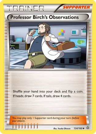 Image of Professor Birch's Observations 134/160  XY  Primal Clash - Uncommon