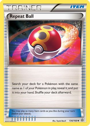 Image of Repeat Ball 136/160  XY  Primal Clash - Uncommon