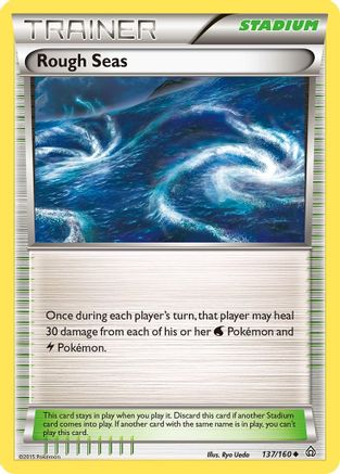 Image of Rough Seas 137/160  - Reverse Holofoil XY  Primal Clash - Uncommon