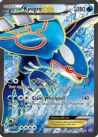 Image of Kyogre EX (148 Full Art) 148  - Holofoil XY  Primal Clash - Ultra Rare