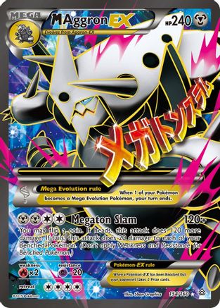 Image of M Aggron EX (154 Full Art) 154/160  - Holofoil XY  Primal Clash - Ultra Rare