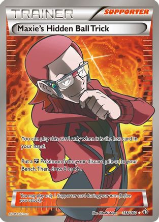Image of Maxie's Hidden Ball Trick (158 Full Art) 158/160  - Holofoil XY  Primal Clash - Ultra Rare
