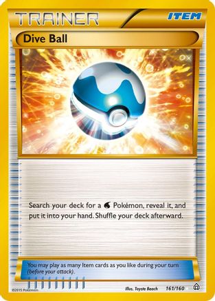 Image of Dive Ball (161 Secret Rare) 161/160  - Holofoil XY  Primal Clash - Secret Rare