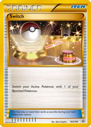 Image of Switch (163 Secret Rare) 163/160  - Holofoil XY  Primal Clash - Secret Rare