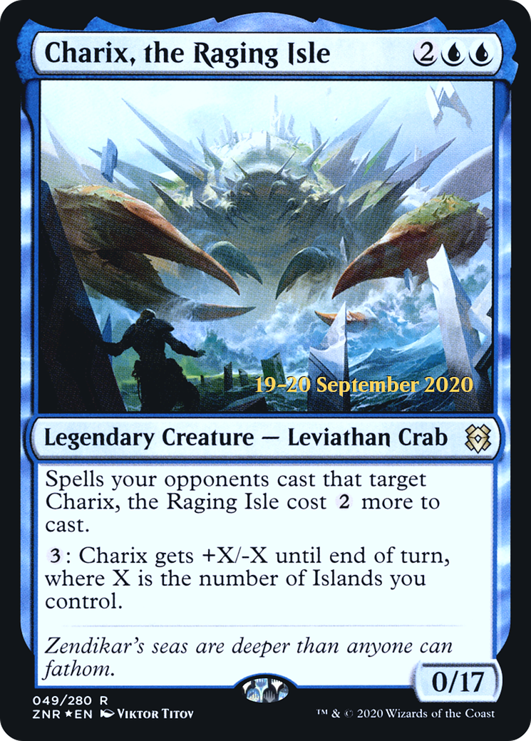 Image of Charix, the Raging Isle (PRE-49S) - Zendikar Rising Promos Foil