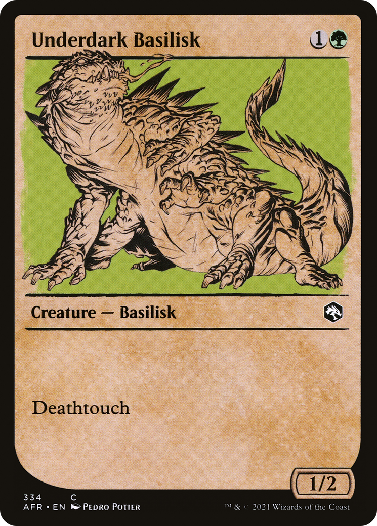 Image of Underdark Basilisk (Showcase) (AFR-334) - Adventures in the Forgotten Realms: (Showcase) Foil