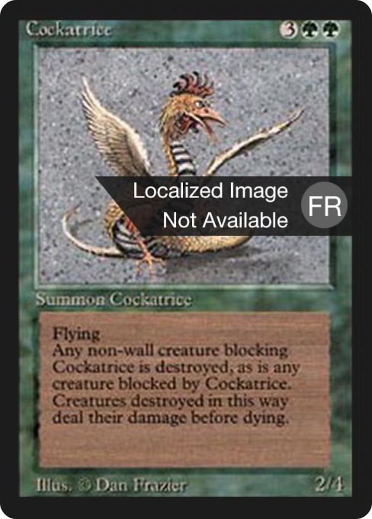 Image of Cockatrice (FBB-) - Foreign Black Border