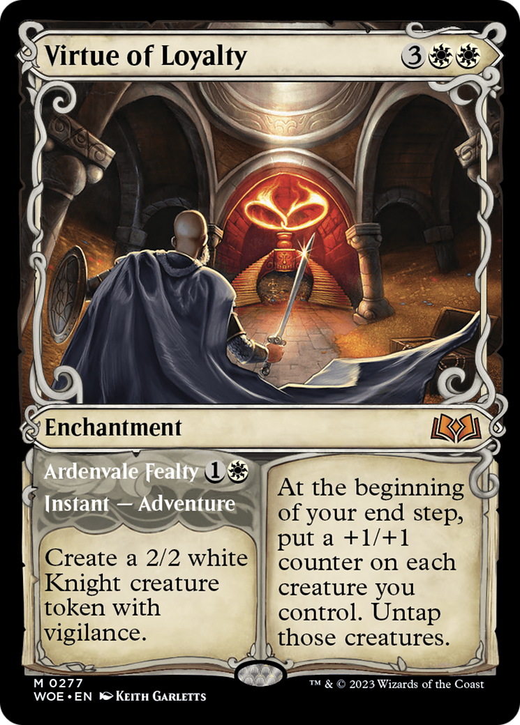 Image of Virtue of Loyalty (Showcase) (WOE-277) - Wilds of Eldraine: (Showcase)