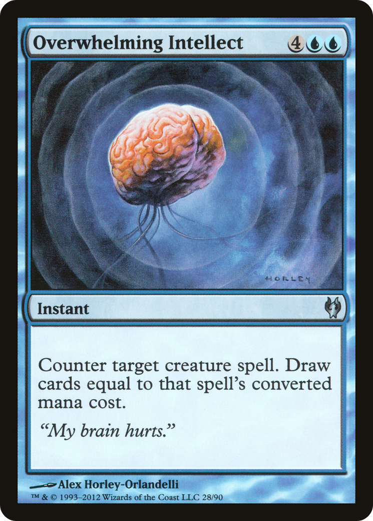 Image of Overwhelming Intellect (DDJ-028) - Duel Decks: Izzet vs. Golgari