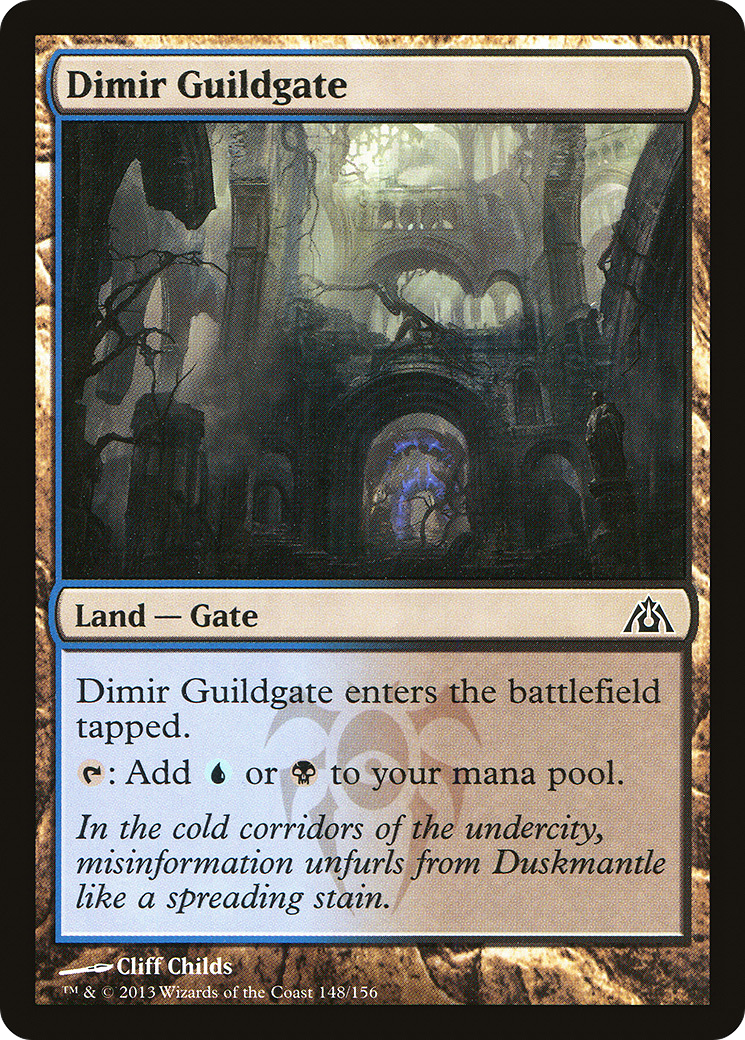 Image of Dimir Guildgate (DGM-148) - Dragon's Maze Foil