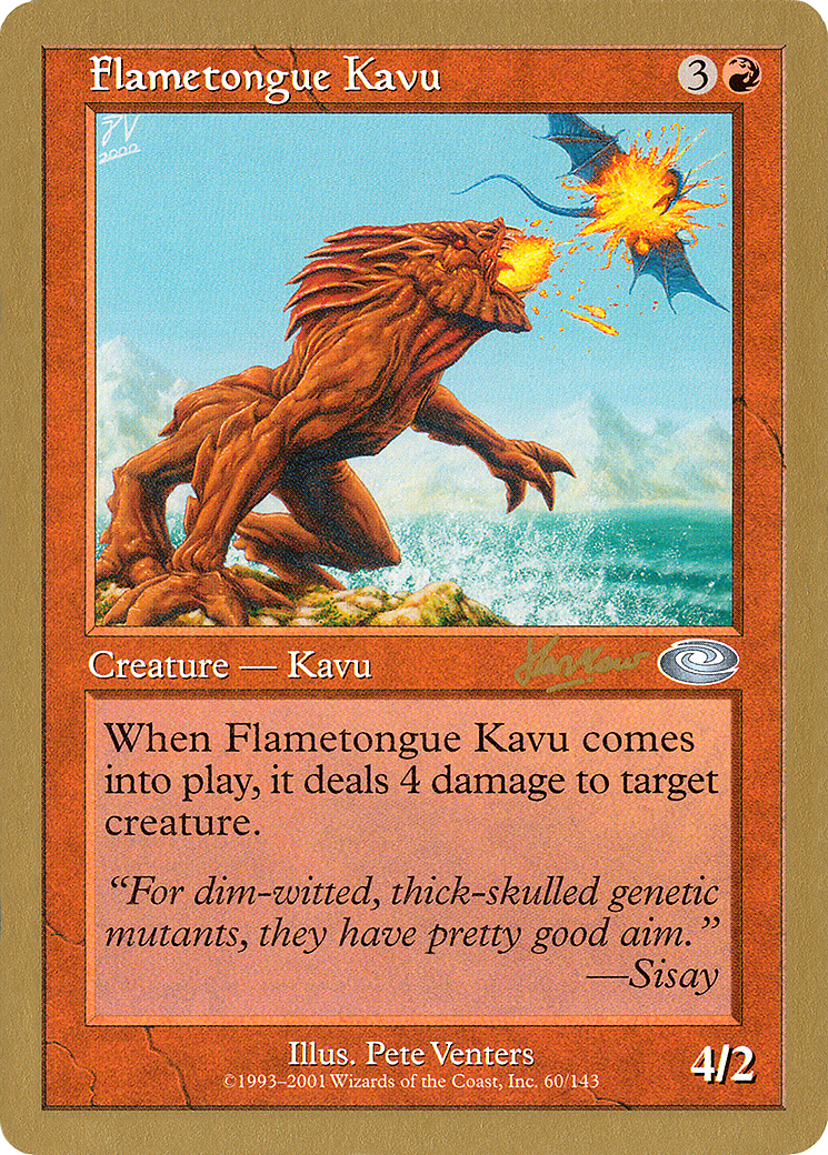 Image of Flametongue Kavu - 2002 Sim Han How (PLS) (WCD-) - World Championship Decks 2002