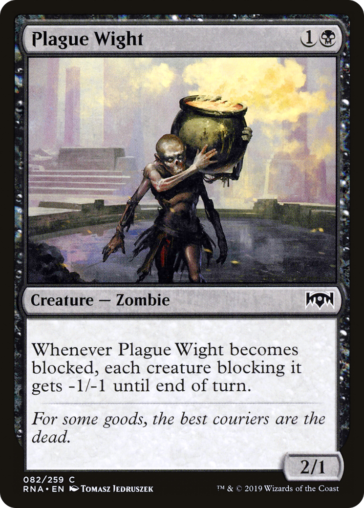 Image of Plague Wight (RNA-082) - Ravnica Allegiance Foil
