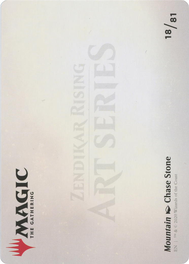 Image of Mountain // Mountain (AZNR-018) - Zendikar Rising Art Series (Borderless)