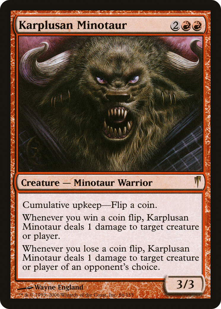 Image of Karplusan Minotaur (CSP-086) - Coldsnap Foil