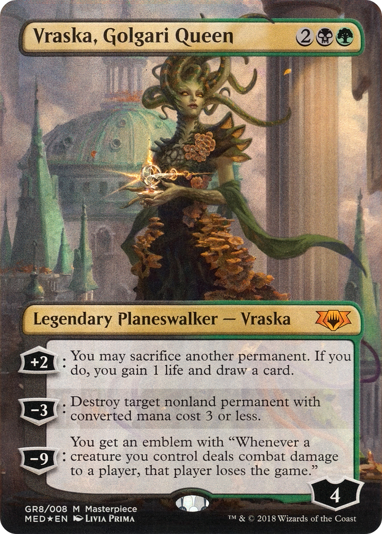 Image of Vraska, Golgari Queen (MED-GR8) - Mythic Edition (Borderless) Foil