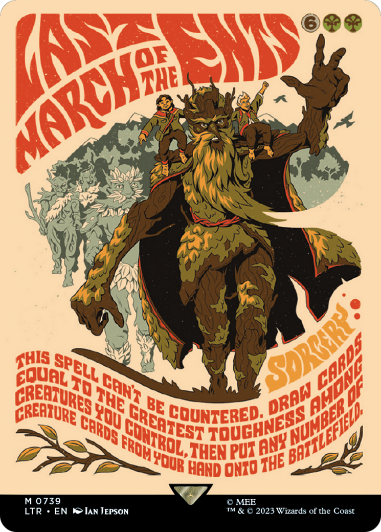 Image of Last March of the Ents (Borderless Poster) (LTR-739) - The Lord of the Rings: Tales of Middle-earth (Borderless) Foil